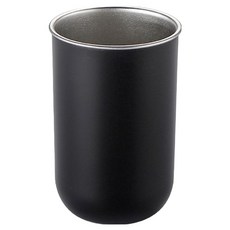 hillo Easy 304不鏽鋼基本漱口杯, 黑色, 1個