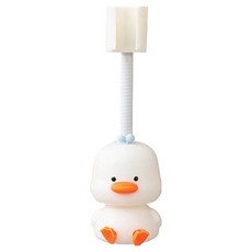 몬드스팟 각조조절 귀여운 오리 부타공 부착형 샤워기헤드 홀더 거치대 YY57788, 화이트