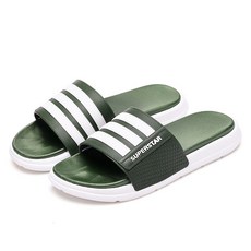 BYOORABYOO 柔軟舒適辦公室客廳三線拖鞋 B款, 綠色, 260