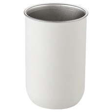 hillo Easy 304不鏽鋼基本漱口杯, 白色, 1個