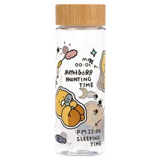 LiLFANT 春植透明水瓶, 1個, 混合顏色, 500ml