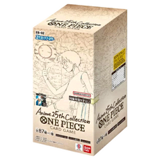 BANDAI ONE PIECE 航海王 集換式卡牌對戰 動畫25周年收藏特殊補充包組 Set 24, 共87種+1種卡牌, 適合9歲以上, EB-02, 1盒
