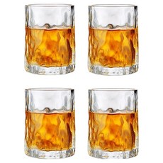 프렌치마르스 스타일링 홈카페 아이스 다용도 유리컵 300ml, 투명, 4개