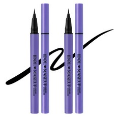 PEOPLE'S BEST SELECTIONS KOREA 液體眼線筆, 黑色, 2支