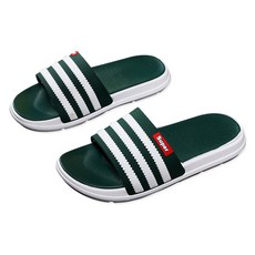 BYOORABYOO 柔軟辦公室客廳三線拖鞋 A款, 綠色, 1個