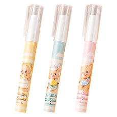 델리 버터베어 슬림 글루스틱 핑크 + 옐로우 + 블루 세트, 6.6g, 1세트