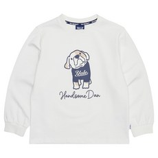 YALE KIDS 兒童款 Yale Handsome Dan 大Logo 長袖圓領T恤 YJCTLSE13226