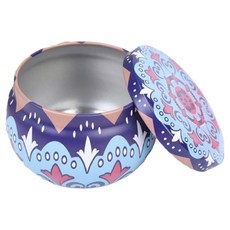 迷你尺寸茶蠟燭台收納盒 設計12, 無香, 1個, 65g