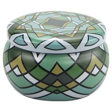 迷你尺寸茶蠟燭台收納盒 設計39, 無香, 1個, 65g