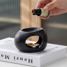 Our Works陶瓷香薰精油燈, 黑色