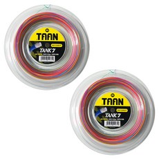 TAAN 泰昂 羽球中高級者球拍捲線 TANK7, 2個, 彩虹