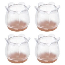 코텍스 가구발커버, 투명 + 브라운, 4개