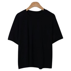 라라온 여성용 스판 무지 심플 반팔 티셔츠 TSP2260