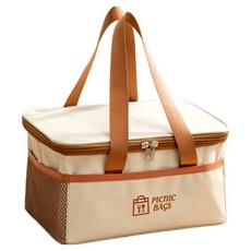 B2WIN 保冷野餐軟式保冷袋 B型, 咖啡色, 6L