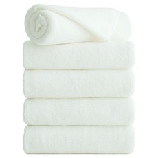 타월톡톡 프리미엄 호텔수건 200g 30수 뱀부얀, 5개, 화이트