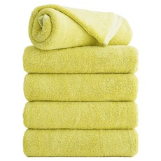 타월톡톡 프리미엄 호텔수건 200g 30수 뱀부얀, 5개, 머스타드