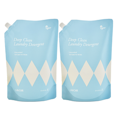 [비건라이프] 라브아 딥클린 비건 세탁세제 리필, 2L, 2개