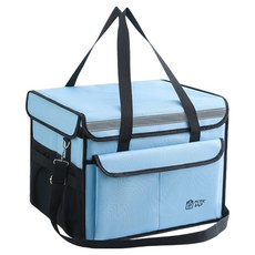 B-Two-Win 保冷野餐軟式保冷袋 高級款, 藍色, 62L