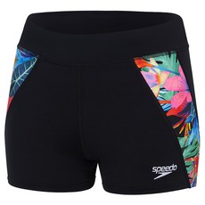 speedo 女性印花二分緊身褲 8-13199H029