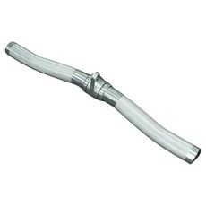 제로투히어로 알루미늄 케이블 이지 그립 컬 바 62.1cm, Silver, 1개, 811g