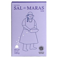 어스맨공정무역 마라스 소금 중간입자, 320g, 1개