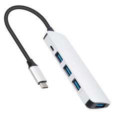 Coms Type-C USB 3.0 4埠集線器 轉換器 OTG C型 TB356, 單一顏色, 1個