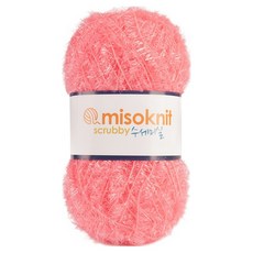 미소털실 펄 수세미실 80g, 29블링핑크, 1개