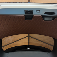 CHAPANG ST 後車廂墊 全覆蓋 + 車門墊組合, BMW 5系列 8代 G60 530E PRO 不相容, 咖啡棕