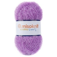 미소털실 펄 수세미실 80g, 27퍼플베리, 1개