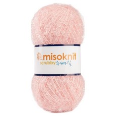 미소털실 펄 수세미실 80g, 31베이비핑크, 1개