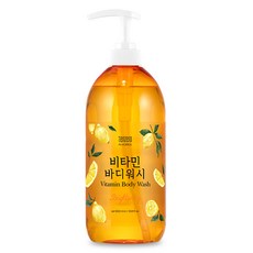 亮白維他命沐浴乳 柑橘香, 1L, 1瓶