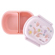 스케이터 항균 휴대용기 도시락 360ml QAF2BAAG, 토끼정원, 1개