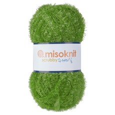 미소털실 펄 수세미실 80g, 48다크올리브그린, 1개