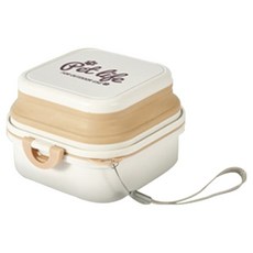 히키스 반려동물 아웃도어 폴딩 외출 접이식 그릇 500ml, 1개, 화이트