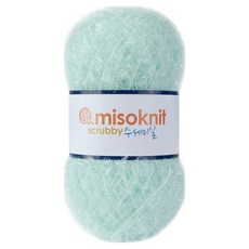 미소털실 펄 수세미실 80g, 43연민트, 1개