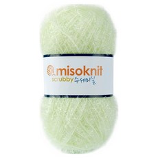 미소털실 펄 수세미실 80g, 57파스텔멜론, 1개