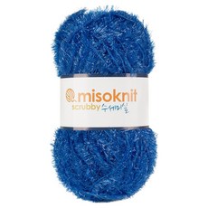 미소털실 펄 수세미실 80g, 16블루, 1개