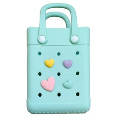 Mondspot EVA粉彩配件DIY沐浴舒適包 YY57797, 薄荷綠愛心