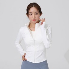 arua 女款修身瑜伽拉鍊外套