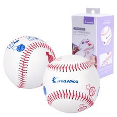 아이워너 구질연습 안전 야구공 2p + 포장패키지 캐치볼용 세트 IWS4203_2, 1세트