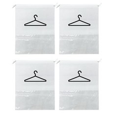맙소샵 옷정리 대형 여행용 부직포파우치 고급형 HR872 4p