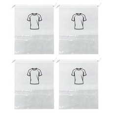 맙소샵 옷정리 대형 여행용 부직포파우치 고급형 HR872 4p