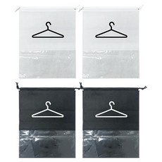 맙소샵 옷정리 대형 여행용 부직포파우치 고급형 HR872 2종 x 2p 세트