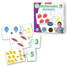 THE LEARNING JOURNEY 教學拼圖數學套裝 30個自我校正拼圖 教授基礎數學技能, Mathematics, 數學 Mathematics, 1盒, 60片