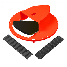 翻蓋捕鼠器 紅色 ABS材質 約直徑30.5*高6.5cm, 3個, 1組