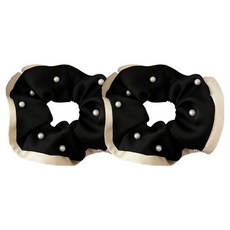 디멜디 진주장식 곱창밴드 2p