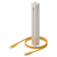 리큐엠 C타입-C타입 크레용 숏 고속충전 데이터 전송 케이블 60W, BUTTER, 1개, 30cm