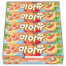 CROWN 皇冠 Mychew 陽光水蜜桃條, 44g, 15個
