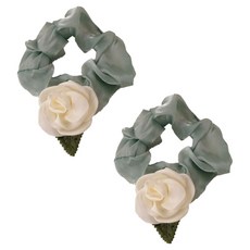 디멜디 플라워 미니 헤어 곱창밴드 2p