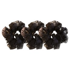 디멜디 여성용 하트무늬 곱창밴드 3p